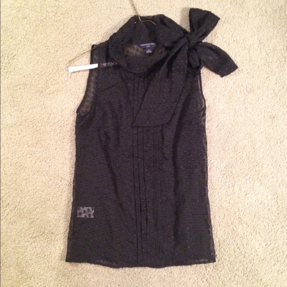 Banana Republic Sheer Dot Blouse Size 4P