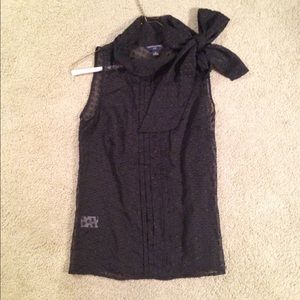 Banana Republic Sheer Dot Blouse Size 4P