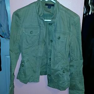 Military green jacket