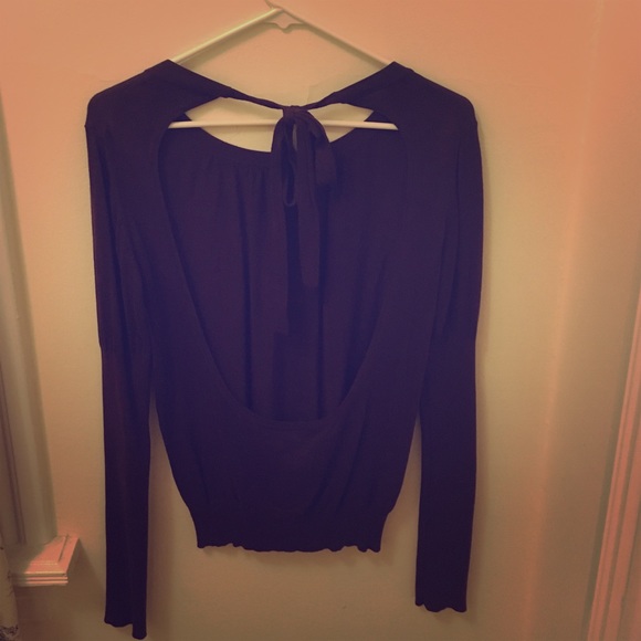 Open-back Sweater