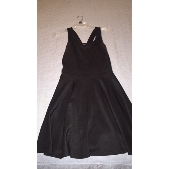 Black fit & flare dress from forever 21