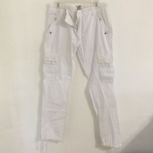 Fusai White Cargo pants