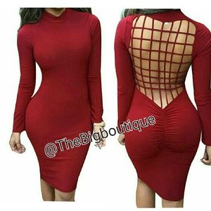 Sexy burgundy/wine dress