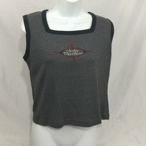 Black and Grey Tank Top
