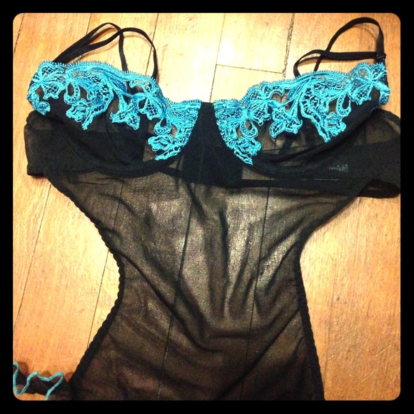 Frederick's of Hollywood one piece sheer bodysuit