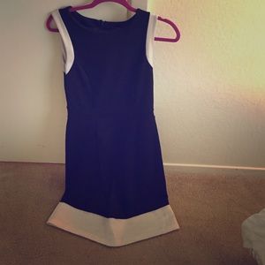 Black and white A line dress