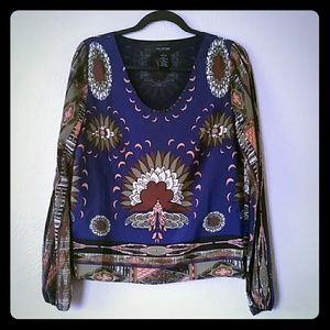 MM Couture Long-sleeved Printed Top