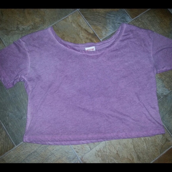 Purple lose crop top
