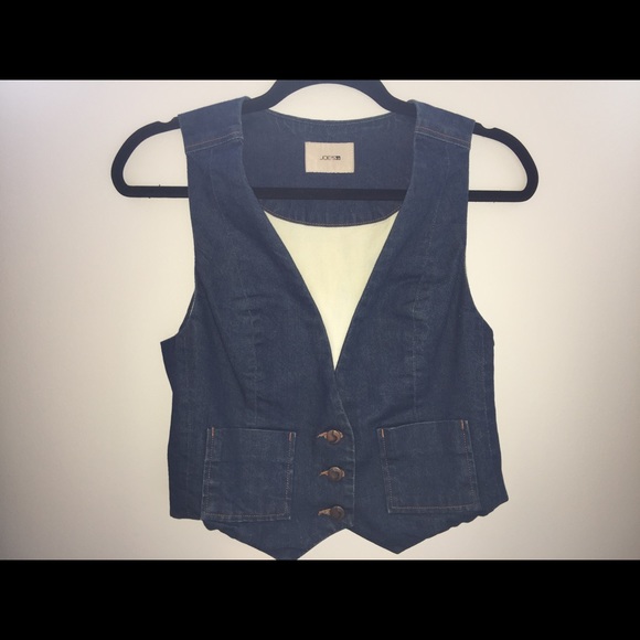 NWOT JOES JEAN DENIM VEST - Small - Picture 2 of 3