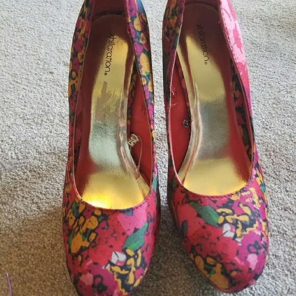Xhilaration Flower Heels
