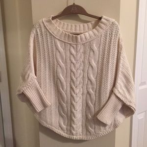 LOFT white sweater