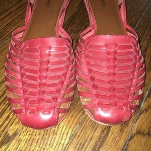 Nine West Huaraches - dark red leather. Size 11