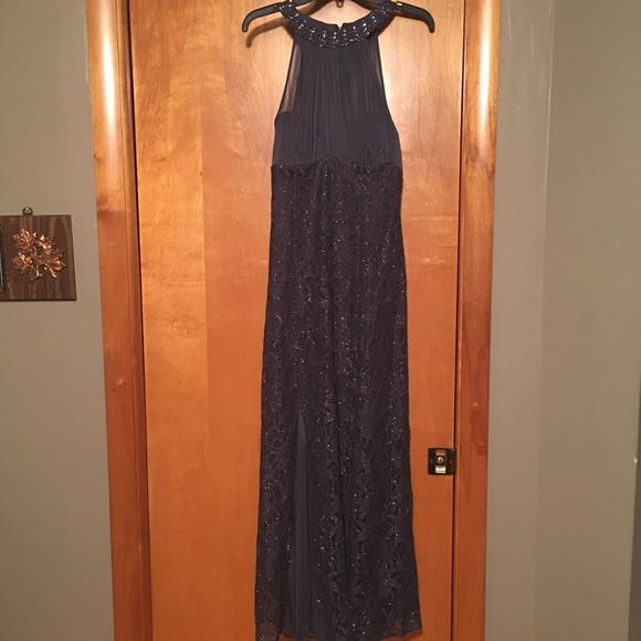 Grey sparkly lace dress!