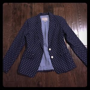 Banana Republic polka dot blazer