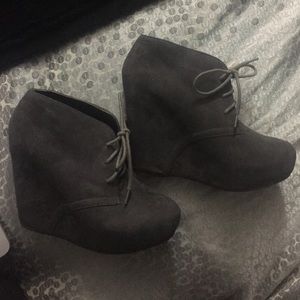 Dark grey booties