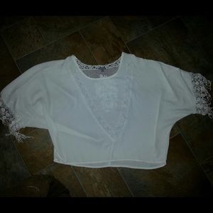 White dressy tee shirt