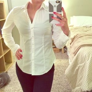 Classic white button down