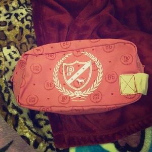 Never used pink makeup bag