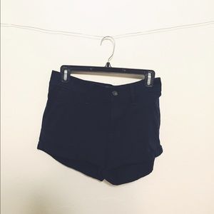 NWOT A&F navy midi shorts
