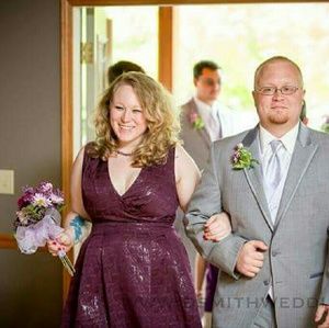 SALE! Plum/Metallic Cocktail dress