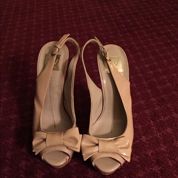 Dolce Vita Tan Patent Leather Stilettos