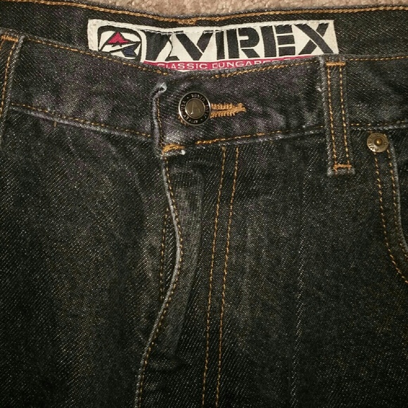 Men's Avirex Black Denim Jeans