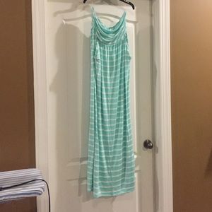 Strapless Maxi Dress with Pockets