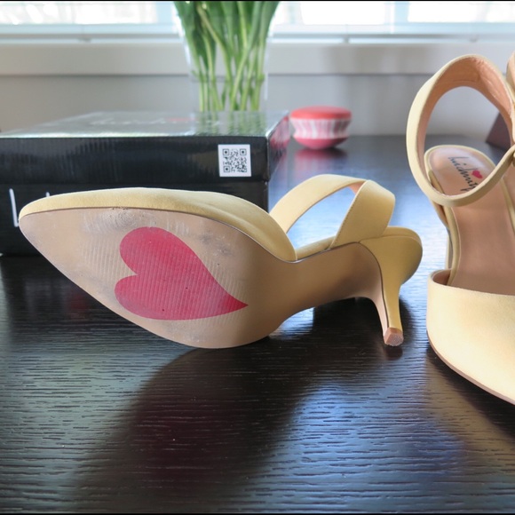 Luichiny Shoes - Luichiny Lawrence Ankle Strap Pump in Yellow Luichiny Shoes - Luichiny Lawrence Ankle Strap Pump in Yellow