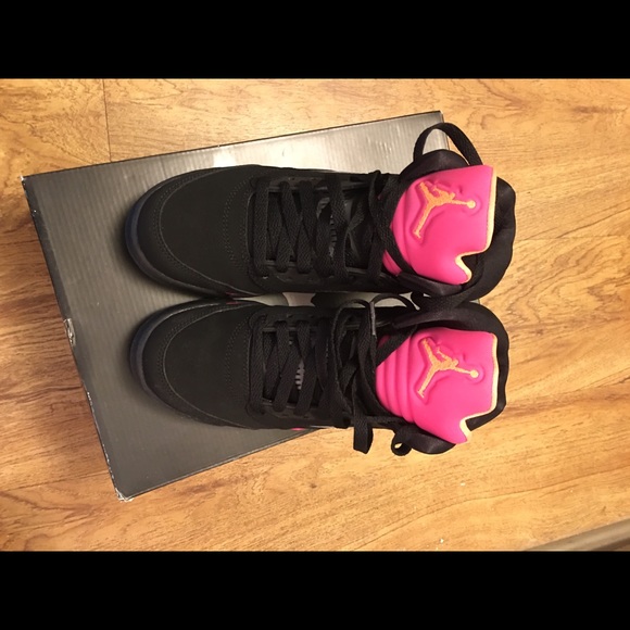 Jordan retro 5 pink black & orange