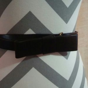 black leather belt