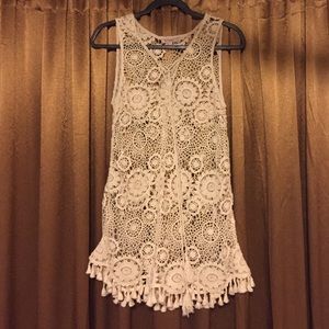 [SHOP CLOSING @ 6:00 CT] Crochet tank tunic