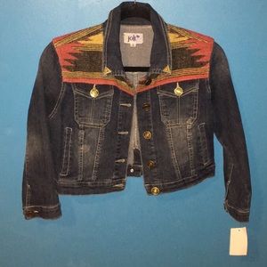 Aztec Denim Jean Jacket