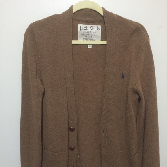 Jack Wills wool menswear inspired cardigan
