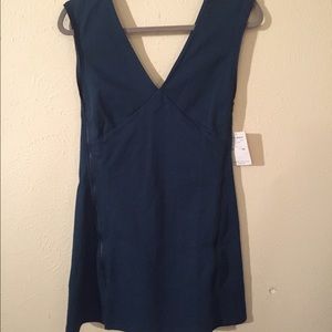 Free People dark teal knit dress, A-line adorable