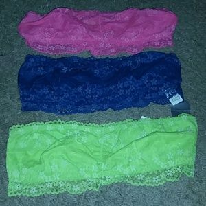 Set of 3 bandeau bras from gilly hicks