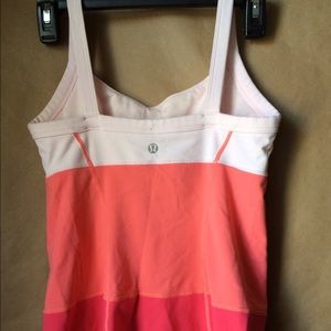 Lululemon color block tank top