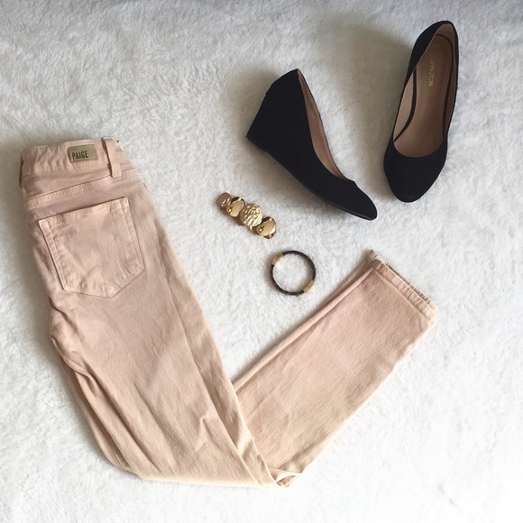 Paige 🎀 blush pink skinny jeans