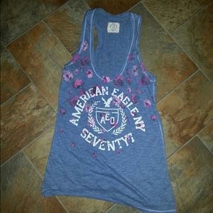 Floral racer back tank top