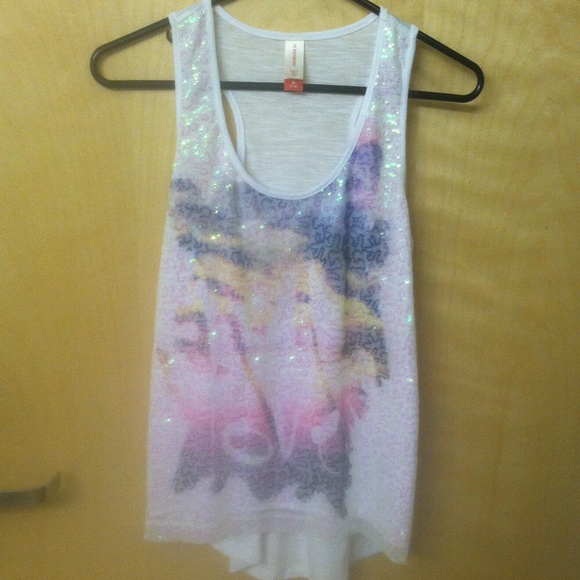 No Boundaries, white tank top