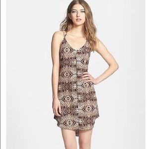 Astr Animal Print Strappy Dress