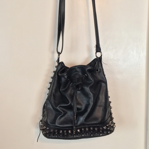 Forever 21 studded bucket bag