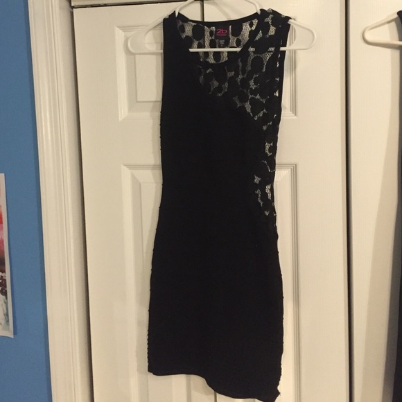 Black tight dress