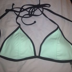 PINK blue bikini top