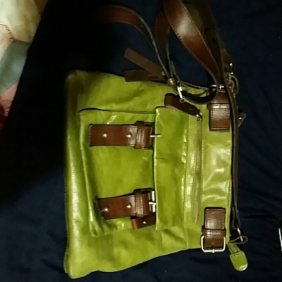 Leather crossbody purse