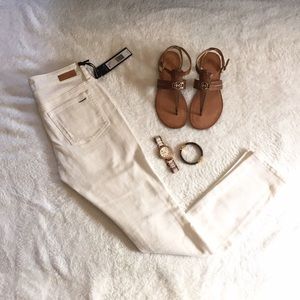 NWT Greywire⚡️distressed skinny jeans- white