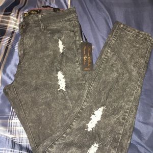 Dark Grey denim jeans with tags