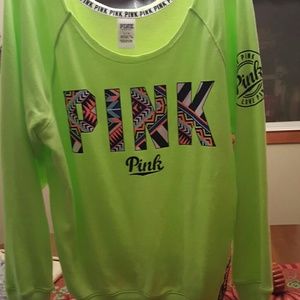 Yellow PINK pullover