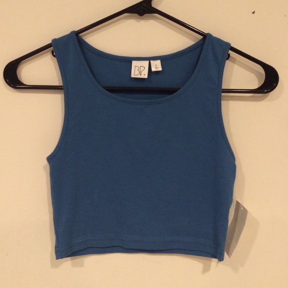 Blue cropped tank - Picture 1 of 2