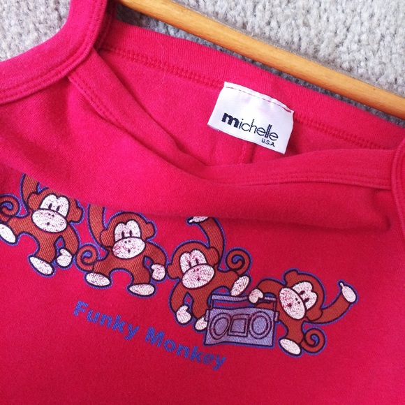Funky Monkey Red Tank - Picture 2 of 3