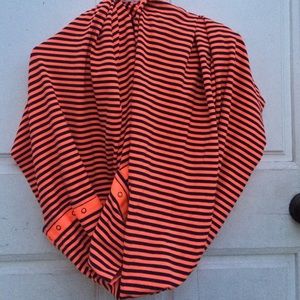 Striped LuluLemon infinity scarf